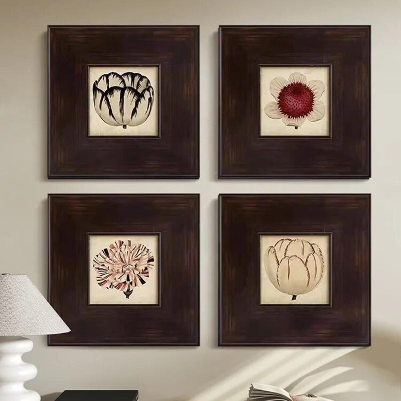 中古木复古实相空框证框8222-1框洗照片做成a书4画框装裱挂墙油画