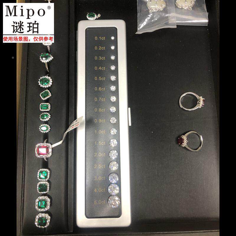 仿裸钻锆石工小对比色石直具径比尺TDP寸比重大教学道具展示