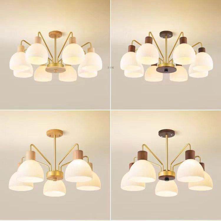 客厅吊灯新欧个性餐厅灯现北代简约款日原木风34卧室式书房灯具