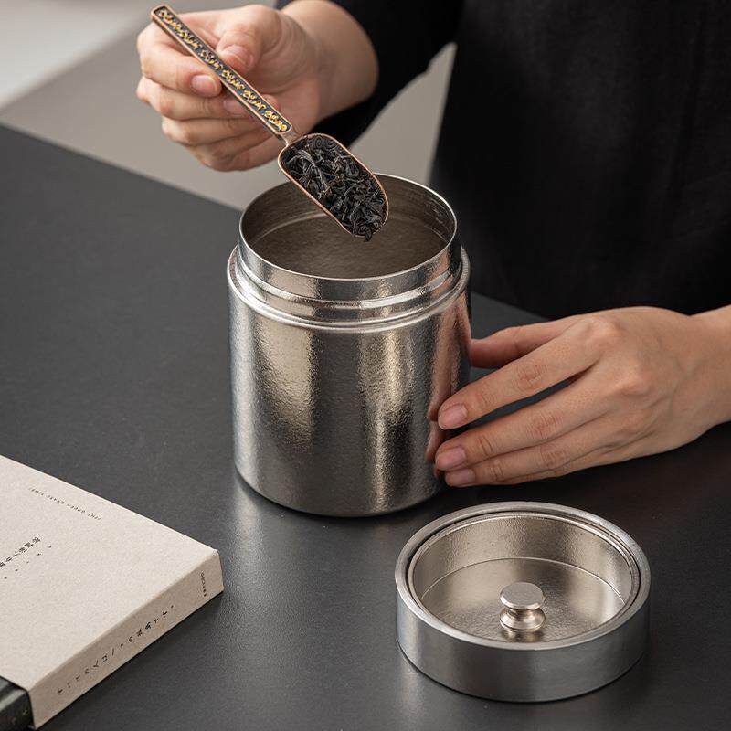 纯钛钛茶叶叶8罐户外便携旅行磁吸茶叶钛磁吸储茶罐身茶盒保鲜茶