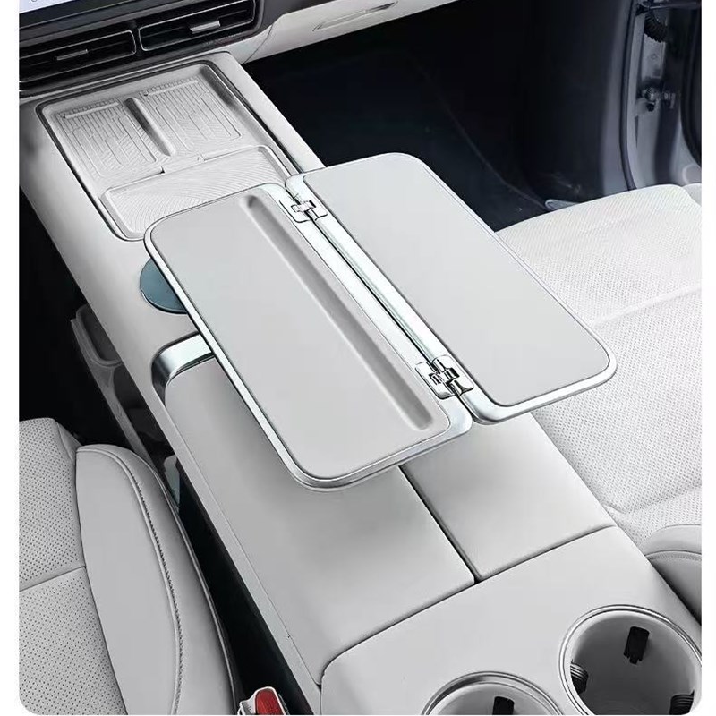 适用于理想L6L7L8L9mega车载悠享悬浮方形折叠桌板W航空铝材多功