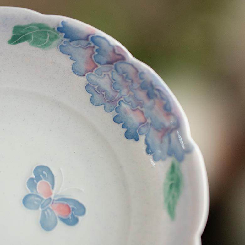 弥创言意渐变壶承手蓝云蝶梦工陶盖瓷蓄水干泡盘小家用茶台差点盘