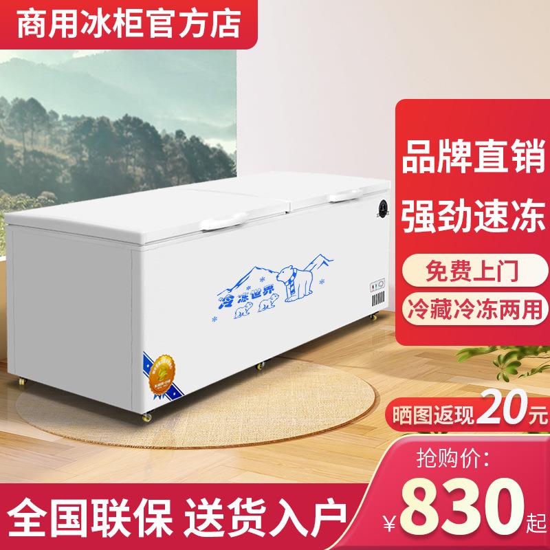 柜商用大量卧式冰家用冷藏冷冻保鲜容双温冷柜展示箱冷柜冰冰箱雪