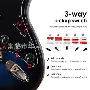 3寸电吉他学生成9初学EG39S人T摇滚吉电他