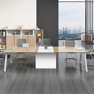 会议桌桌办公桌椅组合简约69856320现小代6洽谈-8人大型会客室桌椅长上海