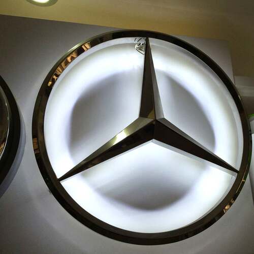 新能源4S店汽车标识牌制作不锈钢亚克力发光logo广告牌 厂家直供
