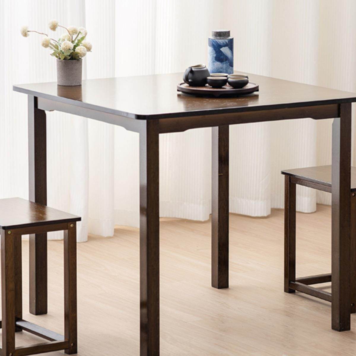 小四方楠桌家用方桌实木小户型正方形餐桌学习写字竹饭桌子QYCZ-6