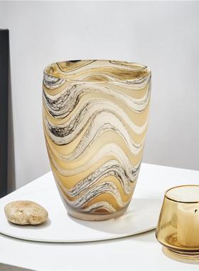 简约轻手工大口打奢沙设花瓶客厅玄BX6-24-0关软装计样板房水培居