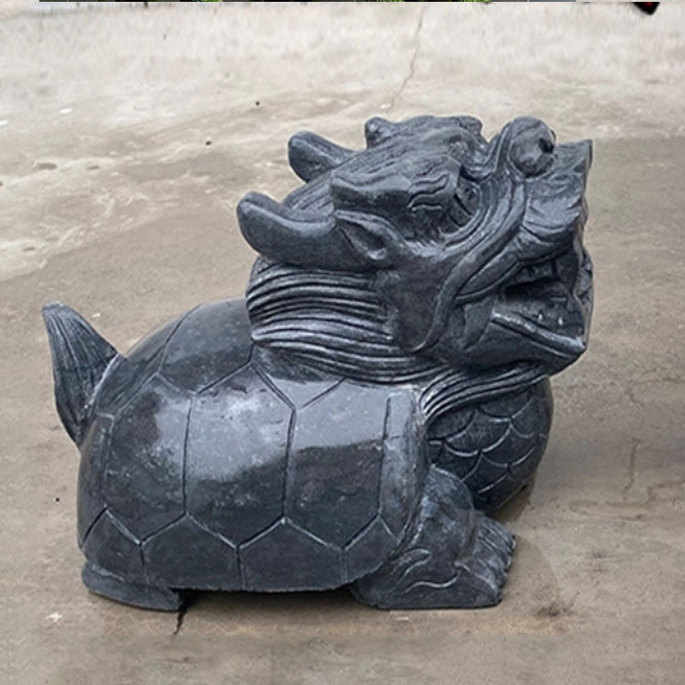 厂家现货石雕青石龙龟一对龙家居茶龟乌龟龙送礼摆件