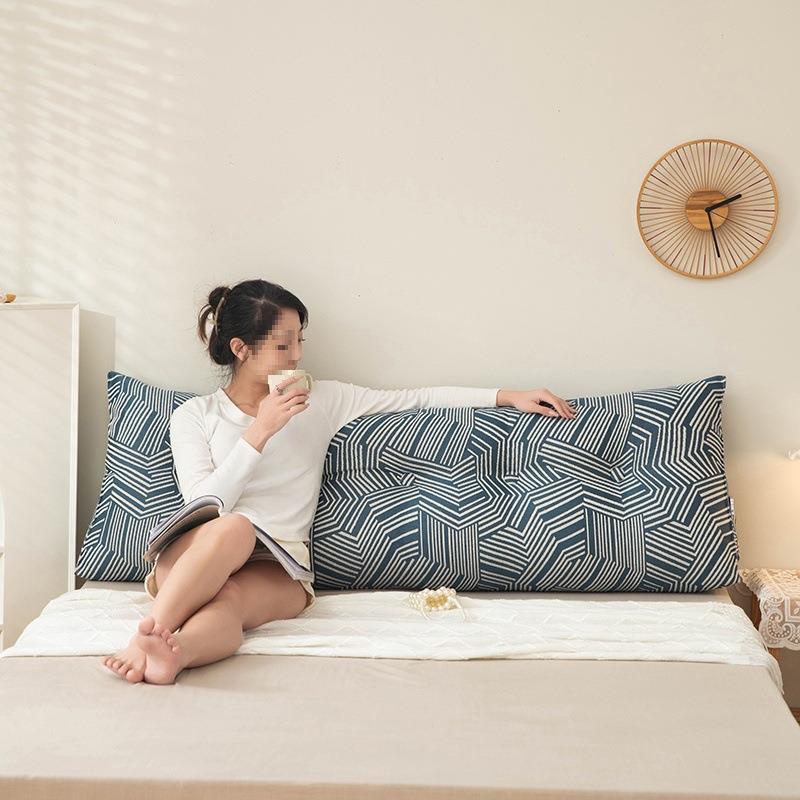 复沙古风棉麻床头腰室靠枕靠背软包床上护垫发榻榻米卧靠F97MTJMJ