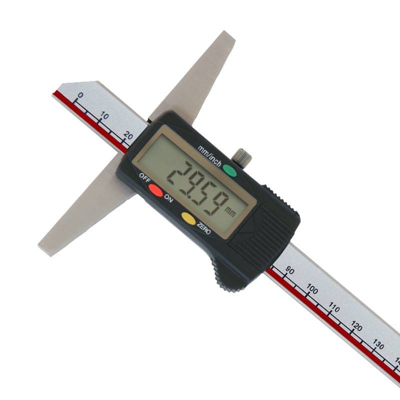 桂林/广陆数显深度尺0-150  121-101电子深度尺高精度测量工具
