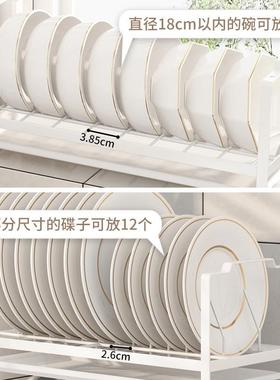 抽橱柜内碗碟收纳架厨房屉内置不锈钢沥晾放水槽盘小型RHC窄水置