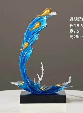 关现代艺术轻奢高WGB厅档业风生水起摆件客开玄电视柜酒柜办公室