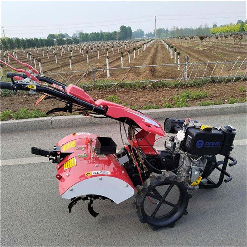 货启动柴油开四驱旋耕机OQN多用途果电园沟现施肥机农田旋地机
