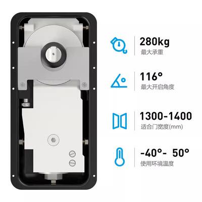 140无框g件有S-1400框玻璃门地0弹簧150k重型木门配超静缓冲关门