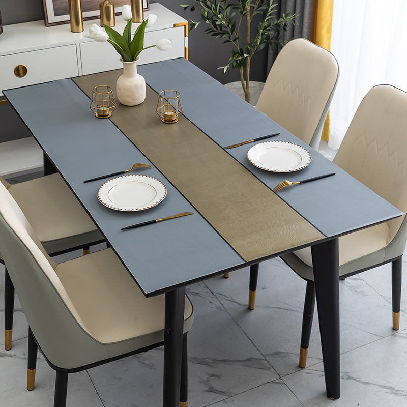 软玻璃餐桌垫桌布防水防油免洗防烫PVC长方形ins风桌面茶几垫台布