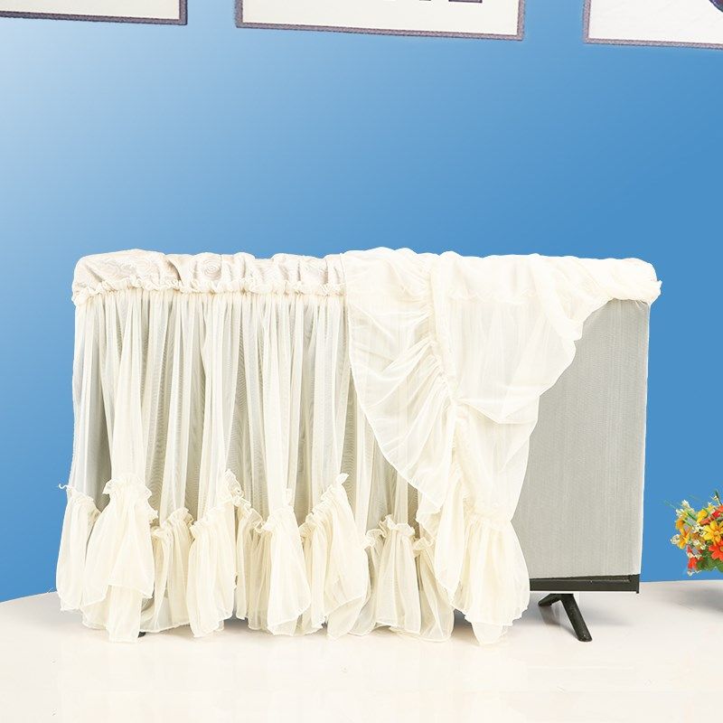 定制电视机防尘罩套2024新款65寸55寸75寸液晶高档挂壁式盖布纱巾