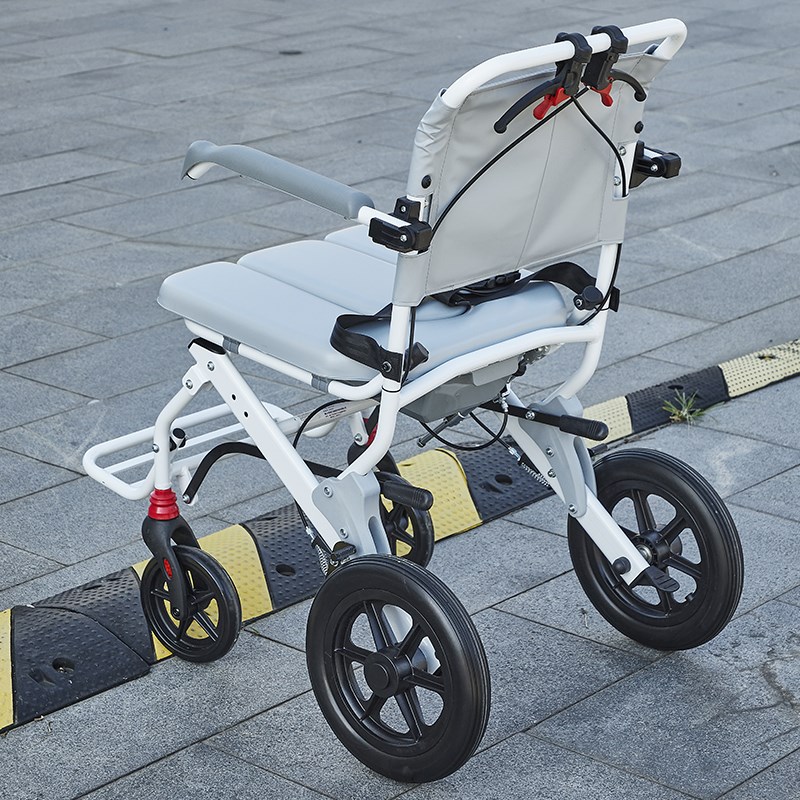 轮椅老人折叠轻便小便携带坐便器洗澡多功能老年人瘫痪手推代步车