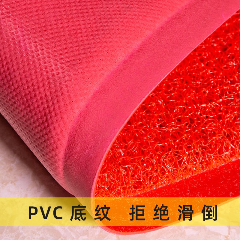 入户门地垫小心台阶门垫进门门口商用迎宾地毯丝圈防滑除尘脚垫