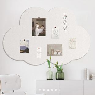 毛毡板软装 饰 墙贴云朵照片墙背景墙便签板幼儿园主题墙自粘墙面装