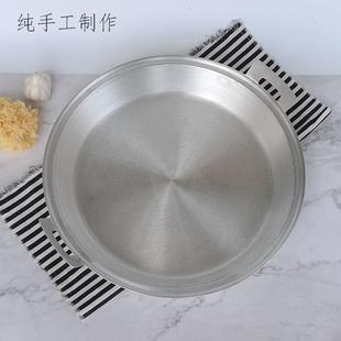 铝平底锅用老锅式加厚手工铸铝平见详情鏊子吕平底烙家饼铝锅平底