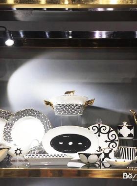 精美欧式酒酒店家庭COL宴会席74头骨瓷菜盅盘饭碗汤杯碟壶