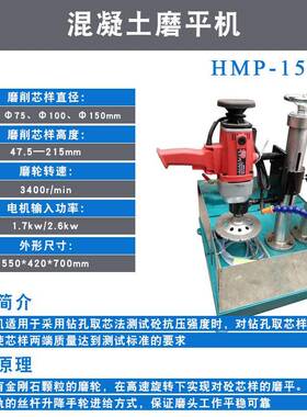 2939混凝土轨道芯样试式件割切机试块端面磨机全平自动双刀岩石切