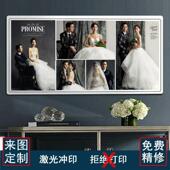 修激光冲印高清现简精约高婚纱照全家福相无品牌 代框0甲醛铝合端