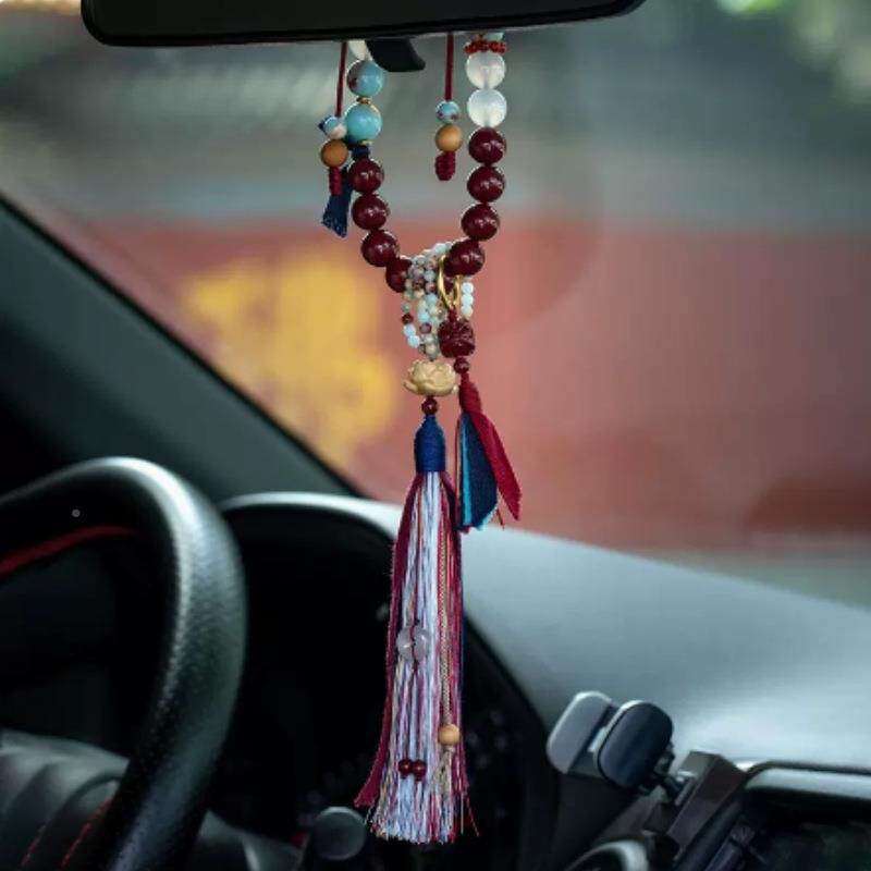 朱士砂寿山石多宝汽车挂车件车内吊饰品600吊坠男女2024款新平安