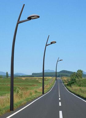 异形装饰道路照明6米50乡w砂黑色灯杆户BUK外村路太马阳能路灯