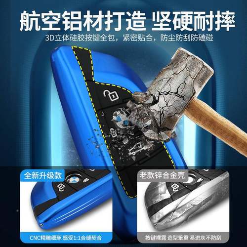 适用宝马5钥匙套525li53X04X1X2X3XX567系系3系车钥匙包壳HZ宝马
