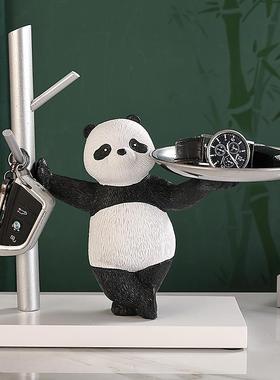 熊新猫xm入户玄关柜厅钥收纳托盘摆件支架客家居匙装饰品乔迁居礼