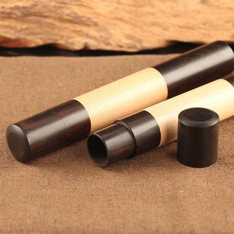 黑檀木镶榉木香OSY质筒50香克装长沉香檀香线香款管家用红木大号