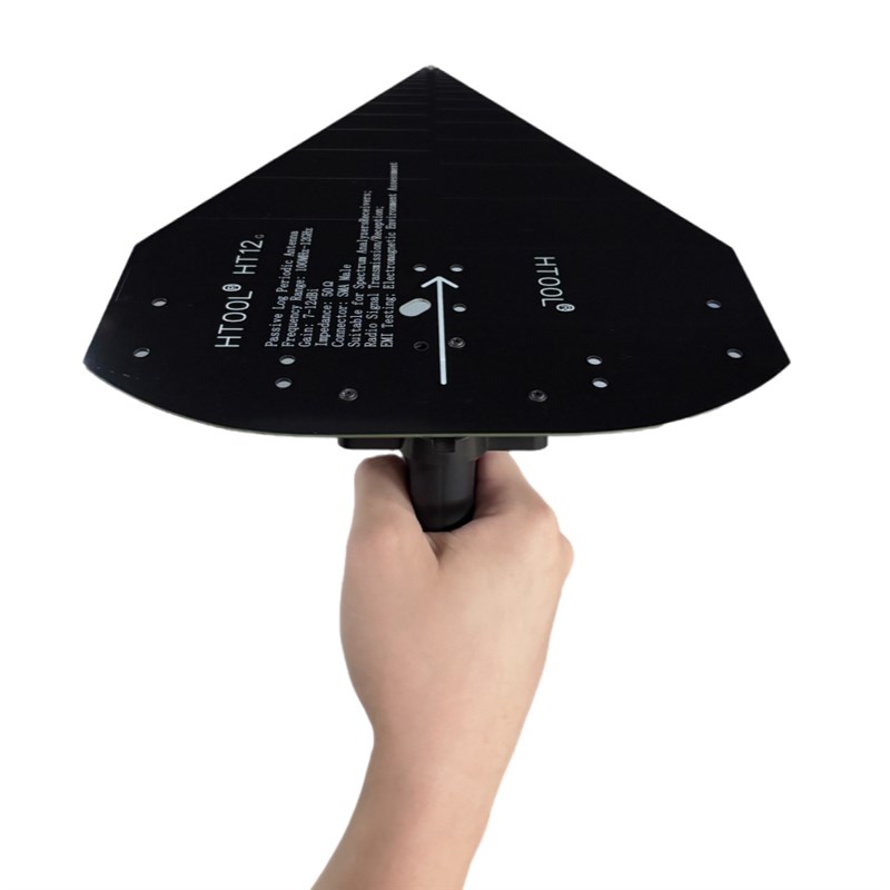 100M-12GHz对数周期天线 侧向天线 增益7-12dB 频谱示X波器 HT12