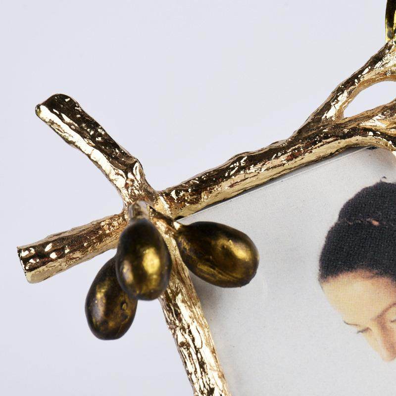 现货XZRX&mdash;00金果属相相框欧式金色汁框创意装饰居摆件复家古相框