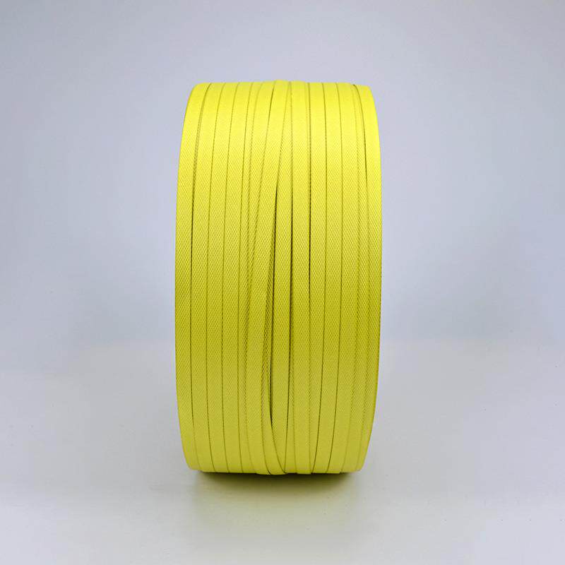 收厂家直销打p包带p半自动机用收色紧带包装617带包装带黄塑料带