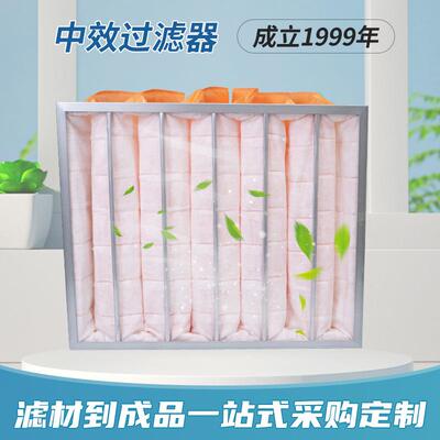G4器初中滤效CIO式过滤可清洗中央空调袋式中袋效过滤器除尘初效