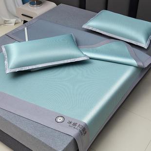 新款 A类抗菌抑菌可水洗凉感碳光软席覆合加厚席子凉席床笠款