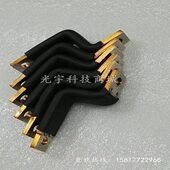 多层叠加软铜排 新能源电池铜排导电带浸塑电池软铜排 铜箔软连接