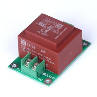 进口myrra小型功率220V转单6V降压控制电子密封电源变压器 3.2W