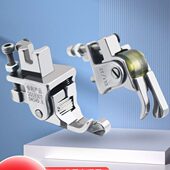 新款 平车滚轮高低压脚厚料窗帘棉衣皮革缝纫机止口压明线挡边压脚