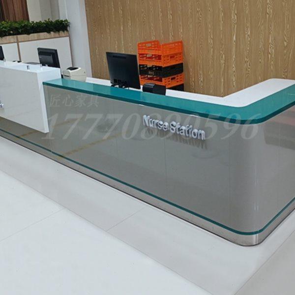 护士站工作台医院导诊台转角导医台烤漆分诊台定制公司前台接待台,商业/办公家具,前台/柜台,淘宝优惠券,粉丝福利购,淘宝优惠卷