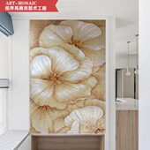 个性 定制现代简约马赛克剪画芙蓉图玄关卫生间餐厅卧室沙发背景墙