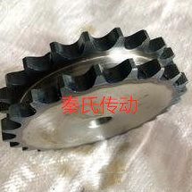 1.2寸双排链轮/平双 配20A-2链条/齿数10齿到30齿平双