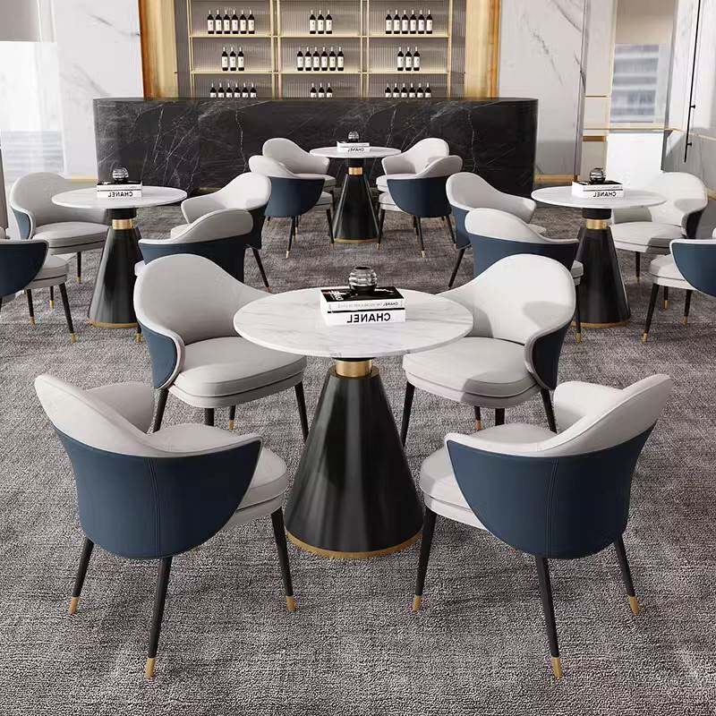 轻奢洽谈桌椅组合酒店办公休闲椅办公沙发休闲沙发接待沙发单人椅