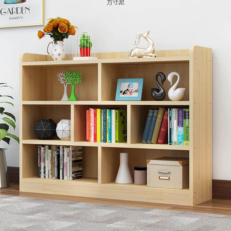 实木书架落地书柜置物架简约收纳柜松木玩具柜家用客厅书房组合柜