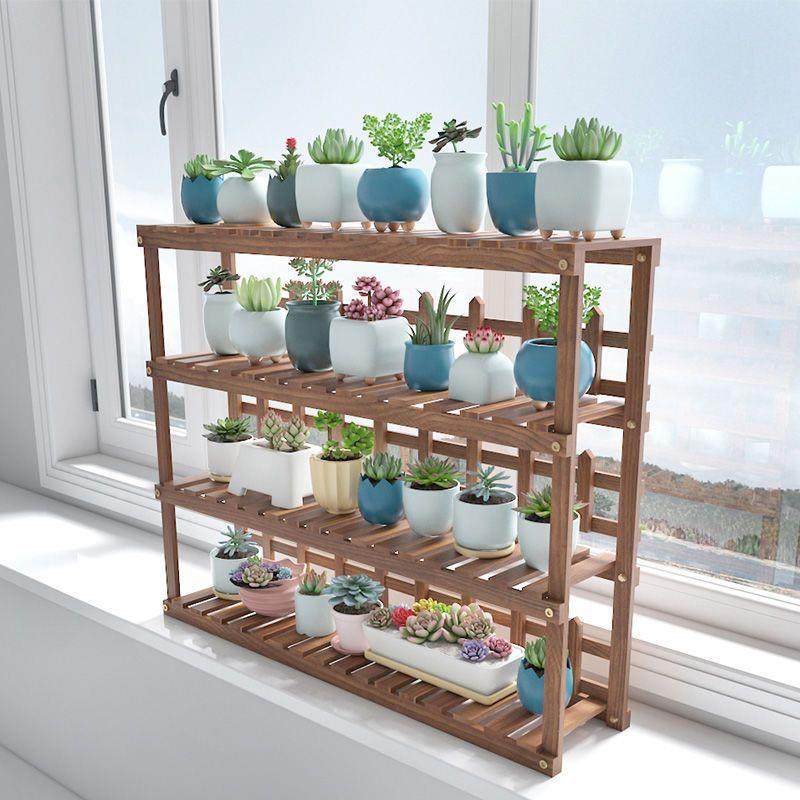 办公室桌面实木多肉飘窗小花架子室内客厅阳台多层置物架窗台花架,基础建材,脚轮/万向轮,淘宝优惠券,粉丝福利购,淘宝优惠卷