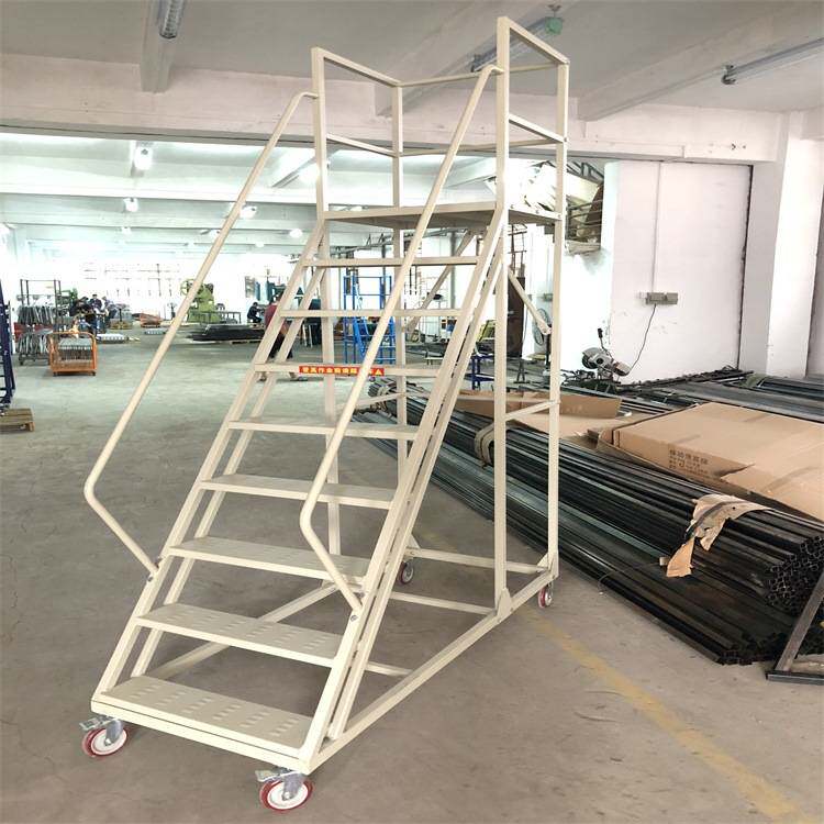 源头厂家1.8米移动登高车深圳可拆卸仓库理货取货上料登高平台梯