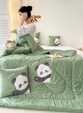 多功能二合抱一绒枕抱枕被卡通贴AL101692枕被子两用豆豆布绣加厚