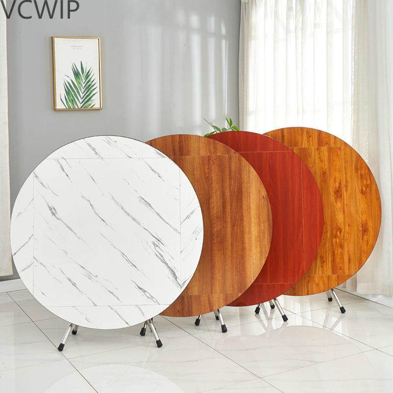 圆形折叠桌餐桌家用简易圆桌子4人8小户型正方形可吃饭桌子大lyd